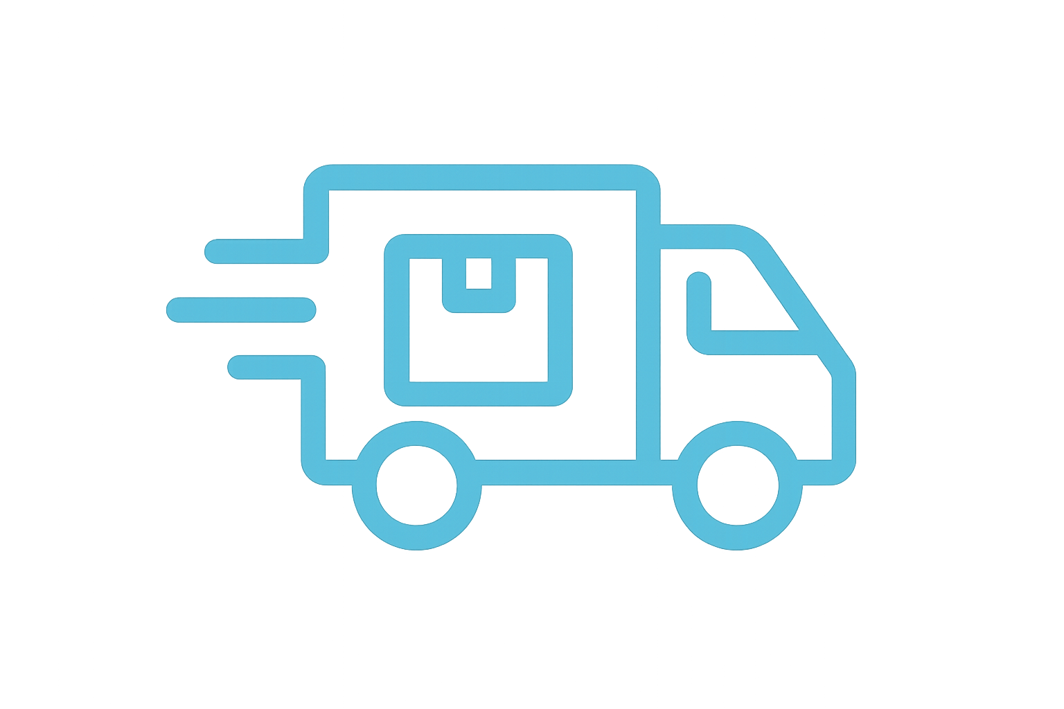 Lieferungs icon mit der farbe #7DBFD9 